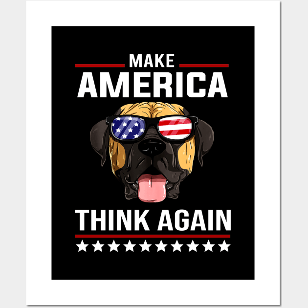 Make America Think Again Wall Art by DragonTees